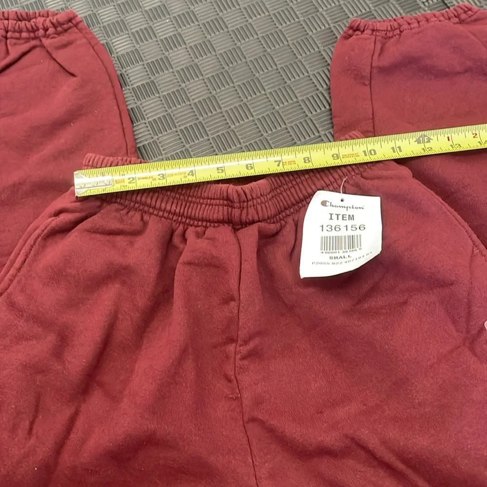 Champion maroon sweatpants size small. unisex - Picture 5 of 11